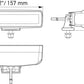 Hella Universal Black Magic 6 L.E.D. Mini Light Bar - Flood Beam