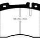 EBC 92-96 Ferrari 512TR 5.0 Yellowstuff Front Brake Pads
