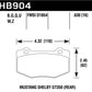 Hawk 16-18 Ford Mustang Shelby GT350/GT350R Performance Ceramic Rear Brake Pads