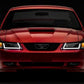 Raxiom 99-04 Ford Mustang Axial Series Headlights w/ LED Bar- Black Housing (Clear Lens)