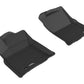 3D MAXpider 2016-2017 Toyota Tacoma Access Cab/Double Cab Kagu 1st Row Floormat - Black