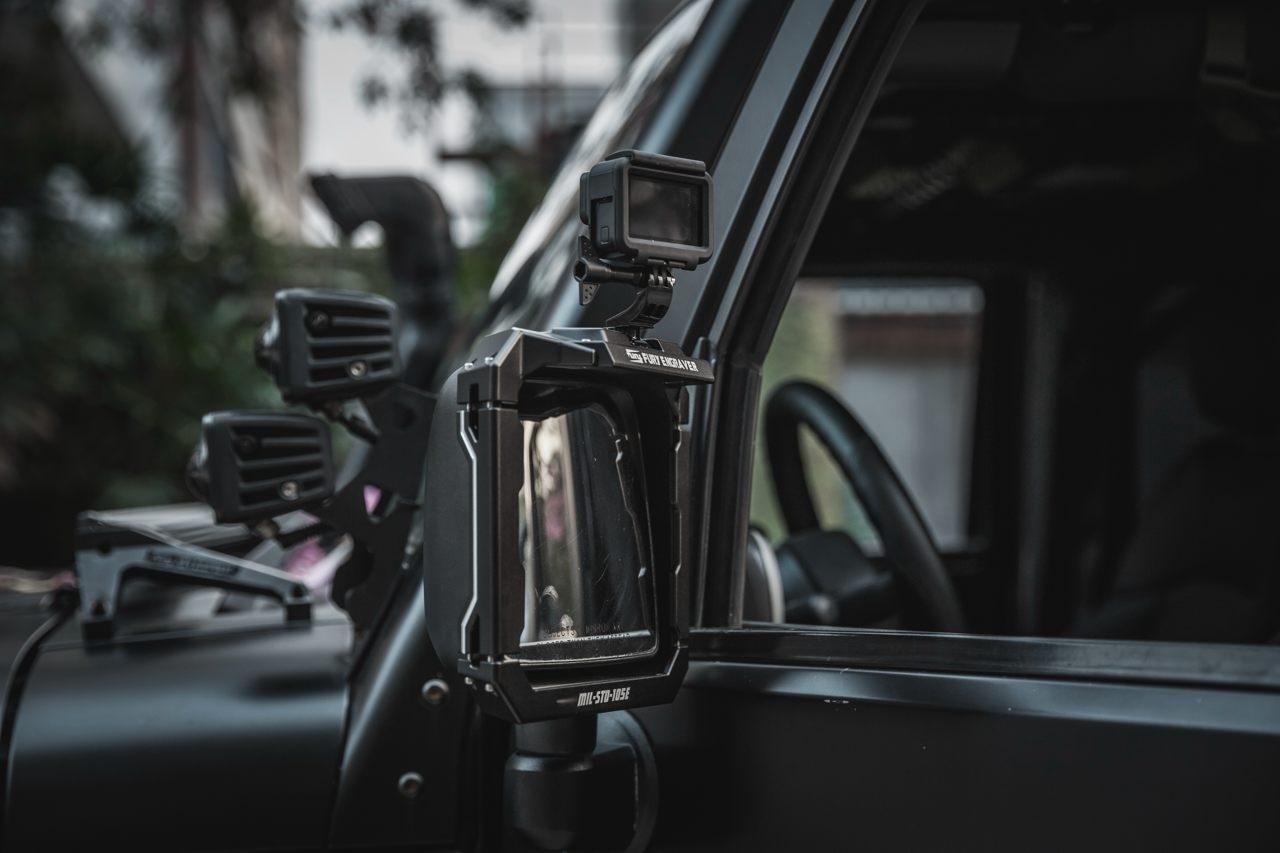 FuryGravity JK MIRROR FRAME/Brackets FOR GO-Pro - Side Mirrors - DW-JW-FG-4320-02