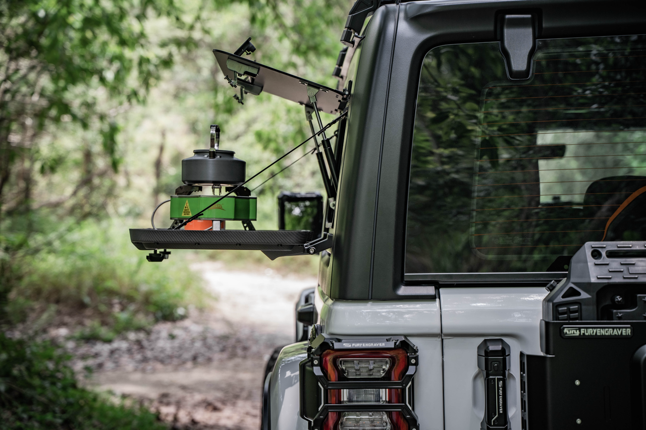 FuryGravity JLU CARBON FIBER WINDOW STORAGE, PASSENGER SIDE - Storage & Organization - DW-JW-FG-2412-03R
