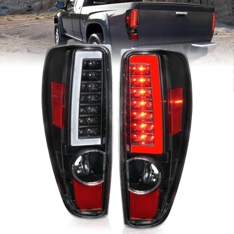 ANZO 2004-2012 Chevrolet Colorado/ GMC Canyon LED Tail Lights w/ Light Bar Black Housing | Too Fast Autoparts | Order Online | Canada & USA Shipping