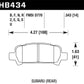 Hawk 02-03 WRX / 05-08 LGT D770 HPS Street Rear Brake Pads