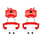 Power Stop 08-09 Audi TT Front Red Calipers w/Brackets - Pair