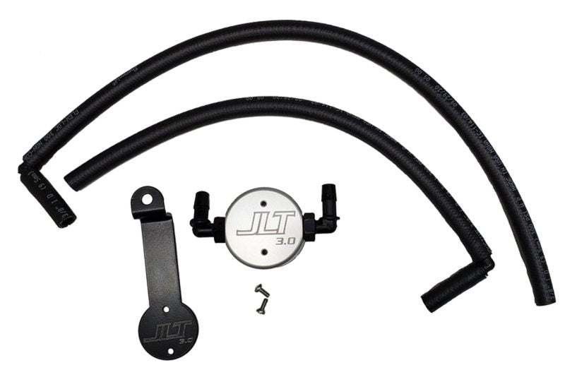 J&amp;L 05-24 Toyota 4Runner 4.0L Driver Side Oil Separator 3.0 - Clear Anodized