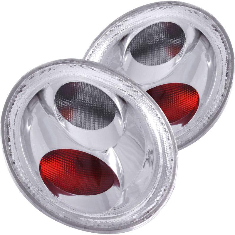 ANZO 1998-2005 Volkswagen Beetle Taillights Chrome | Too Fast Autoparts | Order Online | Canada & USA Shipping