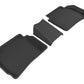 3D MAXpider 2016-2020 Chevrolet Malibu Kagu 2nd Row Floormats - Black