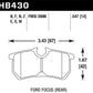 Hawk 00-07 Ford Focus HPS 5.0 Rear Street Brake Pads