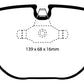 EBC 08-10 BMW M3 4.0 (E90) Bluestuff Rear Brake Pads