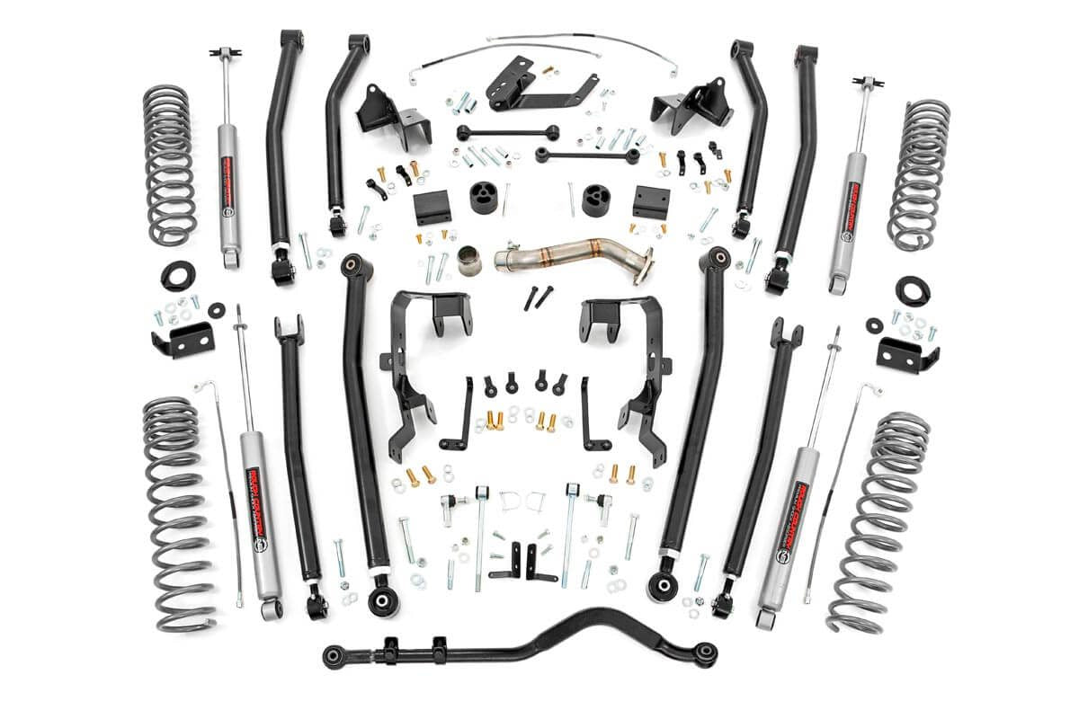 4 Inch Lift Kit | Long Arm | 2 Door | Jeep Wrangler JK 4WD (12-18)