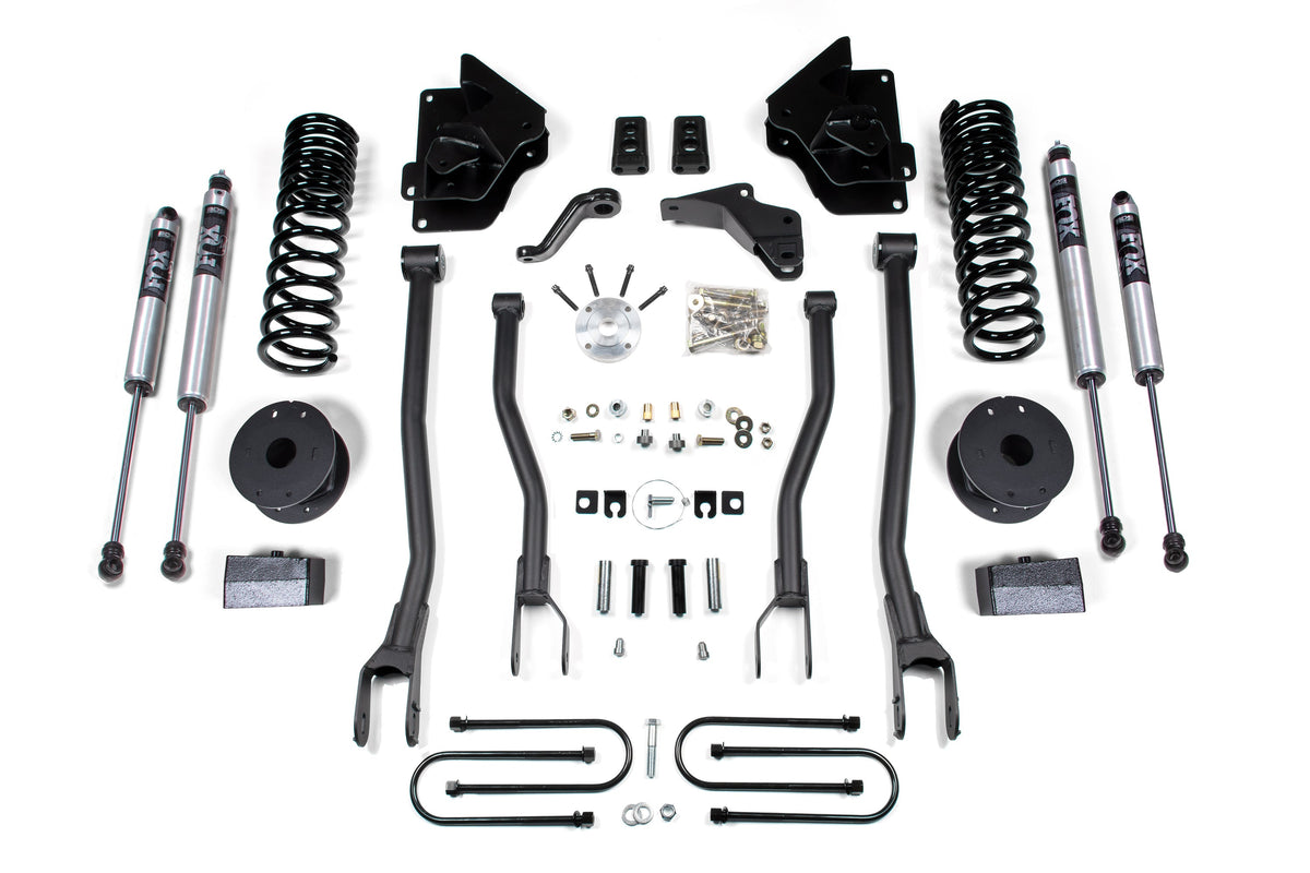4 Inch Lift Kit w/ 4-Link | Ram 3500 w/ Rear Air Ride (13-18) 4WD | Diesel