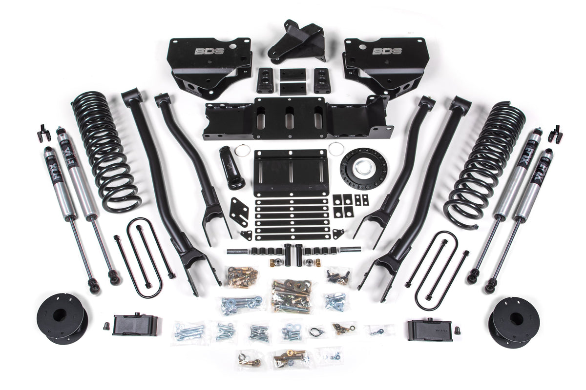 4 Inch Lift Kit w/ 4-Link | Ram 3500 w/ Rear Air Ride (19-24) 4WD | Diesel