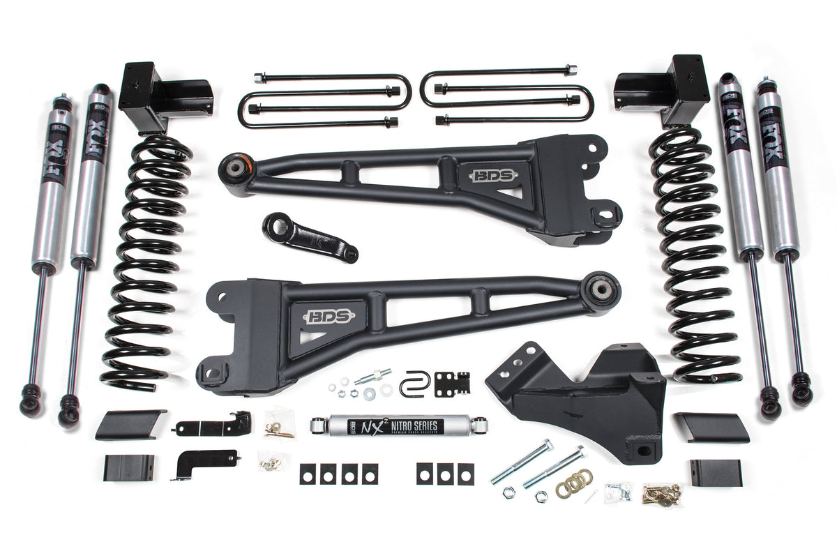 4 Inch Lift Kit w/ Radius Arm | Ford F350 Super Duty DRW (17-19) 4WD | Diesel
