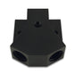 Vibrant Billet Aluminum Y-Block Fitting with 1/8in NPT Port -8AN x Dual -8AN ORB