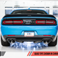 AWE Tuning 2015+ Dodge Challenger 6.4L/6.2L Non-Resonated Touring Edition Exhaust - Quad Silver Tips