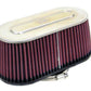 K&N Marine Engine Flame Arrestor - Oval Tapered 3.75in Flange ID / .75in Flange Length / 4in Height