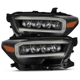 AlphaRex 16-20 Toyota Tacoma NOVA LED Projector Headlights Plank Style Black w/Activation Light | Too Fast Autoparts | Order Online