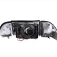 ANZO 1987-1993 Ford Mustang Crystal Headlights Chrome w/ Corner Lights 2pc | Too Fast Autoparts | Order Online