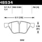 Hawk 09-11 BMW Z4 / 04-05 525I / 08-11 128I / 06 325I/325XI / 07 328I/328XI HPS Street Front Brake P