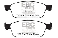 Plaquettes de frein avant EBC 12+ Ford Focus 2.0 Turbo ST Yellowstuff