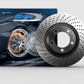 SHW 00-04 Porsche Boxster Roadster S 3.2L Rear Cross-Drilled Monobloc Brake Rotor (98635240301)