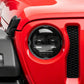 Raxiom 18-23 Jeep Wrangler JL Axial Series 9-In Angel Eye LED Headlights- Black Housing (Clear Lens)