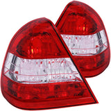 ANZO 1994-2000 Mercedes Benz C Class W202 Taillights Red/Clear | Too Fast Autoparts | Order Online | Canada & USA Shipping
