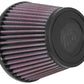 K&N Filter Universal Rubber Filter 3 1/2 inch Flange 5 inch Base 3 1/2 inch Top 4 inch Height