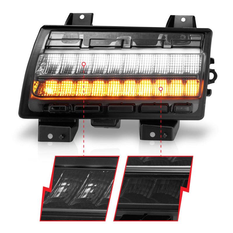 ANZO Wrangler 18-21/Gladiator 20+ LED Side Marker Lights Smoke w Sequential Signal | Too Fast Autoparts | Order Online | Canada & USA Shipping