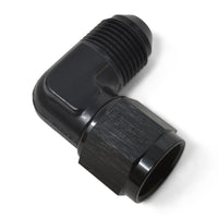 Russell Performance -8 AN 90 Degree Male AN to Female AN Fitting (Black)