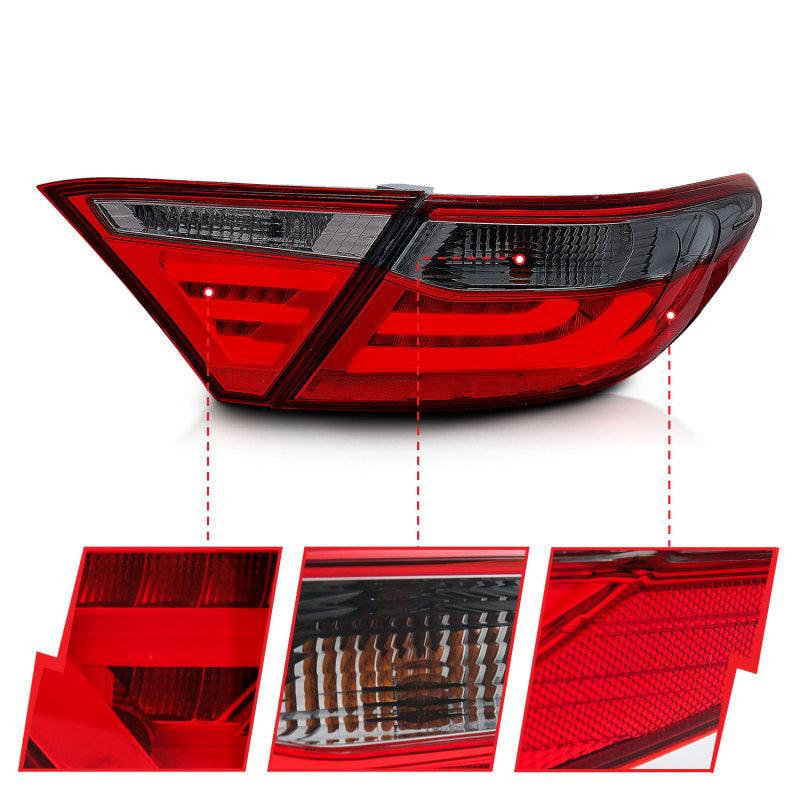 ANZO 2015-2016 Toyota Camry LED Taillights Smoke | Too Fast Autoparts | Order Online | Canada & USA Shipping