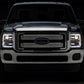 Raxiom 11-16 Ford F-250 Super Duty LED Projector Headlights - Chrome Housing (Clear Lens)