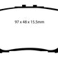 EBC 12-17 Toyota Camry 2.5L Yellowstuff Rear Brake Pads
