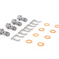 Goodridge 17-18 Honda Civic (Base/LX/EX) Stainless Steel Brake Line Kit