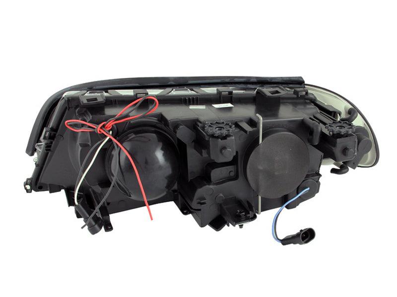ANZO 2000-2003 BMW 3 Series E46 Projector Headlights w/ Halo Black | Too Fast Autoparts | Order Online | Canada & USA Shipping