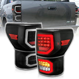 ANZO 2007-2013 Toyota Tundra LED Taillights Plank Style Black w/Clear Lens | Too Fast Autoparts | Order Online | Canada & USA Shipping