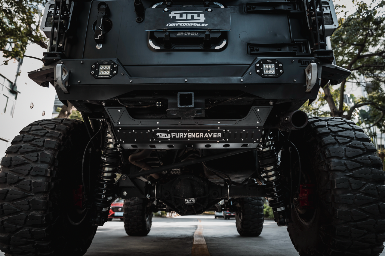 FuryGravity JL EXHAUST ARMOR PLATE - Skid Plates - DW-JW-FG-1207-04