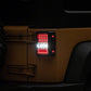 Raxiom 07-18 Jeep Wrangler JK Axial Series Lux LED Tail Lights- Black Housing (Clear Lens)