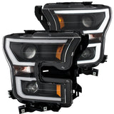 ANZO 2015-2016 Ford F-150 Projector Headlights w/ Plank Style Design Black w/ Amber | Too Fast Autoparts | Order Online | Canada & USA Shipping