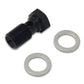 Vibrant Aluminum Banjo Bolt w/ 2 Washers (M8x1.25 20mm LG) - Anodized Black