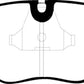 EBC 89-91 Audi 200 2.2 Turbo (ATE) Redstuff Front Brake Pads