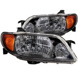 ANZO 2001-2003 Mazda Protege Crystal Headlights Black | Too Fast Autoparts | Order Online | Canada & USA Shipping