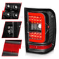 ANZO 2001-2011 Ford  Ranger LED Tail Lights w/ Light Bar Black Housing Clear Lens | Too Fast Autoparts | Order Online | Canada & USA Shipping