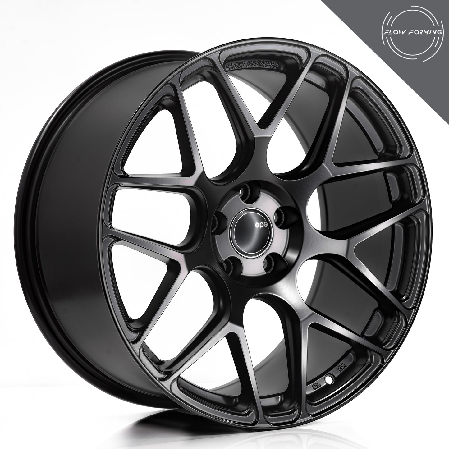 OPE Wheels SPYDER Style With MATT BLACK Finish | Size - 19x9.5 | PCD - 5x112 | Offset - 35 | Bore - 66.6