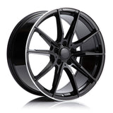 RS BLACK MACHINED LIP 19x8.0 5x112 Wheels - STAR8-9-6635A