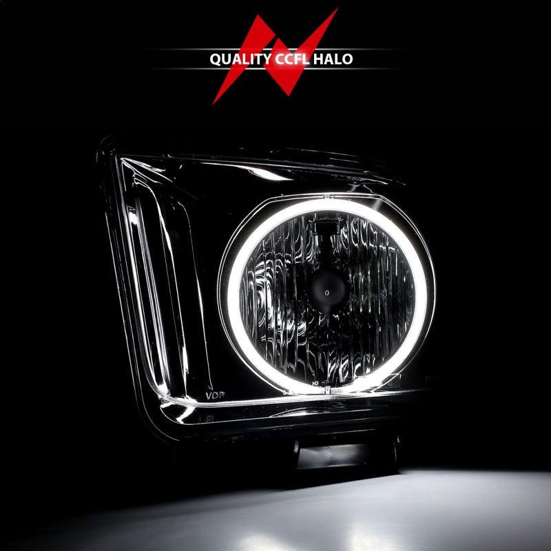 ANZO 2005-2009 Ford Mustang Crystal Headlights w/ Halo Black (CCFL) | Too Fast Autoparts | Order Online | Canada & USA Shipping