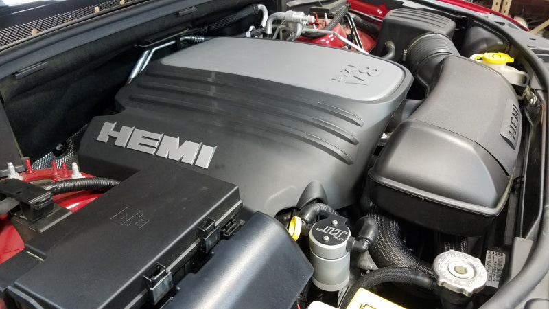 J&amp;L 11-25 Jeep Grand Cherokee 5.7L Passenger Side Oil Separator 3.0 - Clear Anodized