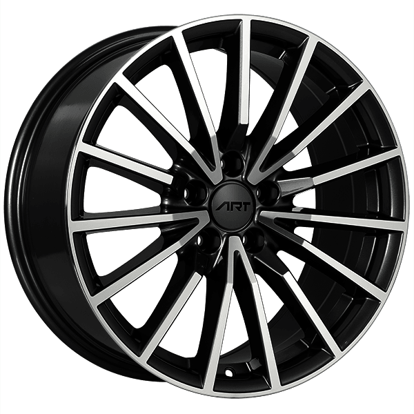 ART REPLICA 128 Gloss Black - Machined FaceR12818002 | Size: 18x8.0 | Bolt Pattern: 5x112 | Offset: 35 | Center Bore: 66.5 | Too Fast Autoparts | Order Online | Canada & USA Shipping